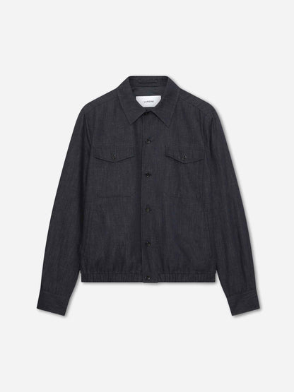 Lardini Hombre Barcelona Chaqueta Casual Algodón color Gris Oscuro sku 513-000165 01 - Foto 1