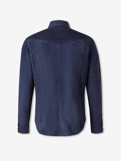 Santa Eulalia Hombre Barcelona Chaqueta Casual Piel color Azul Marino sku 513-000166 02 - Foto 2