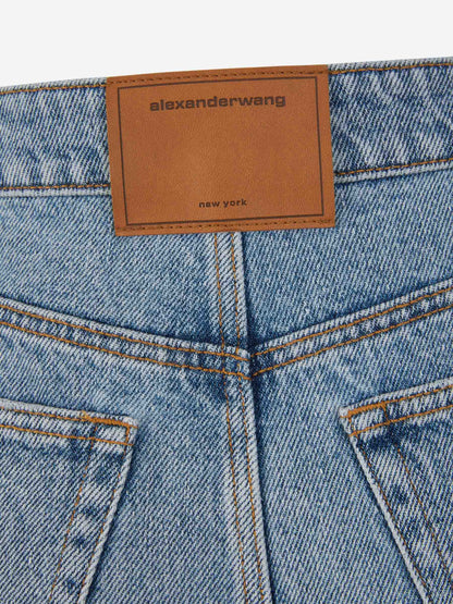 Outlet online Alexander Wang Mujer Shorts Denim Algodón color Azul Denim sku 762-000440 01 - Foto 5