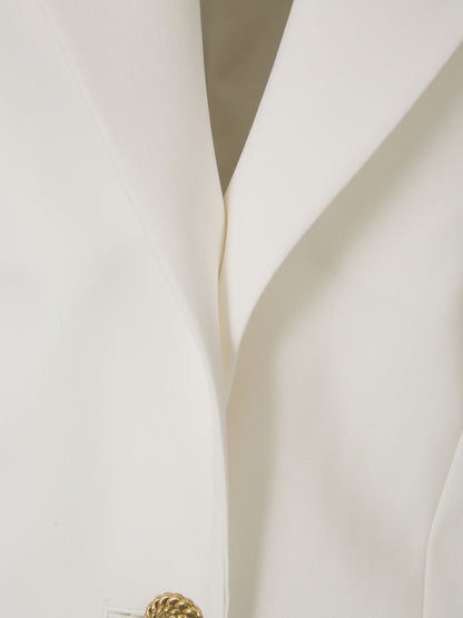Outlet online Balmain Mujer Blazer Liso Viscosa color Blanco sku 741-002078 01 - Foto 3