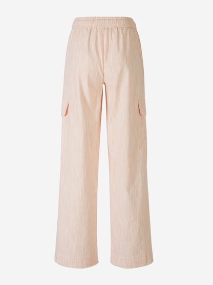 Outlet online Zimmermann Mujer Pantalones Tranquility Stripe color Rosa sku 761-003506 01 - Foto 4