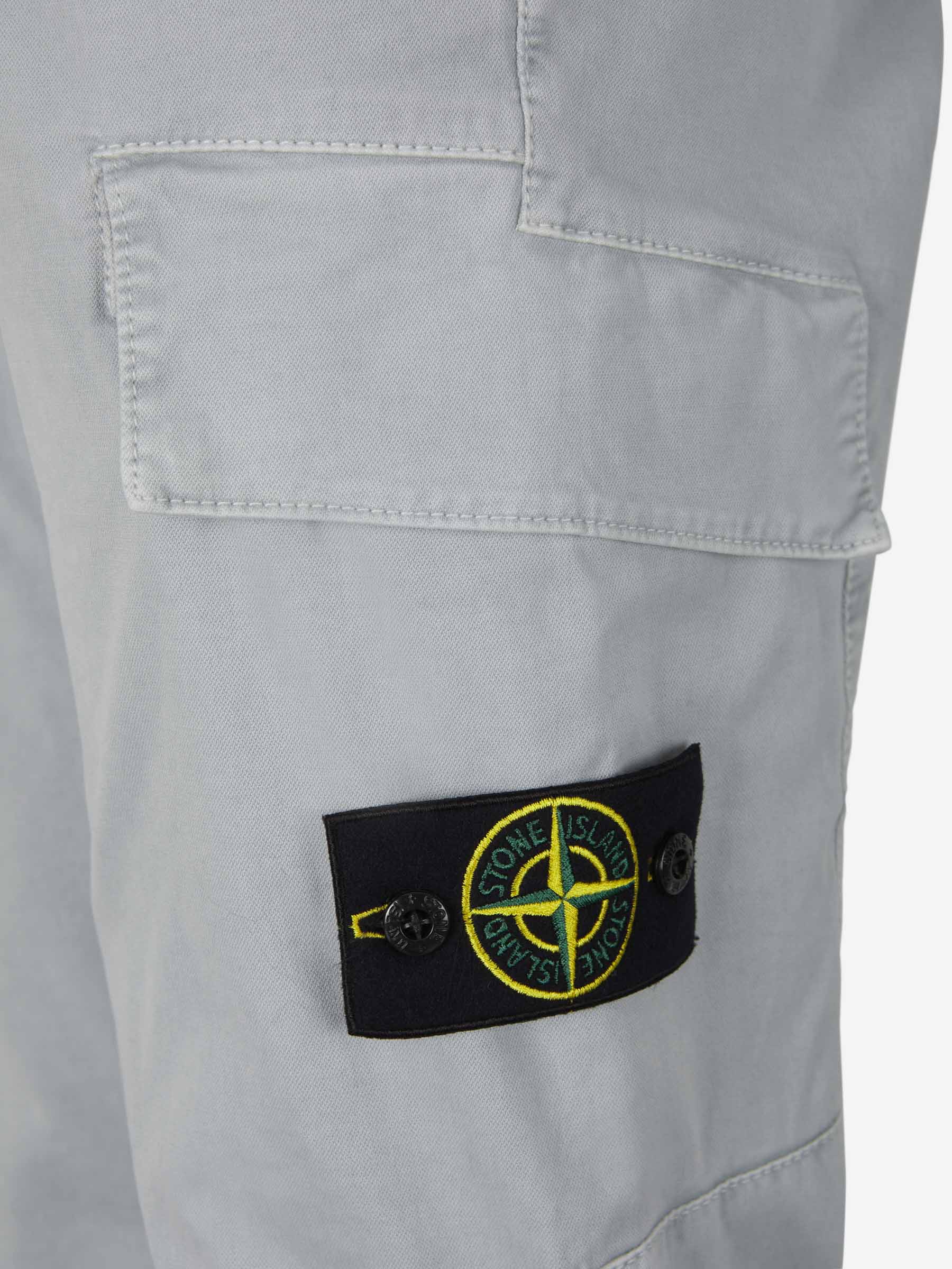 Outlet online Stone Island Hombre Pantalones Cargo Algodón color Gris Claro sku 521-002575 02 - Foto 11