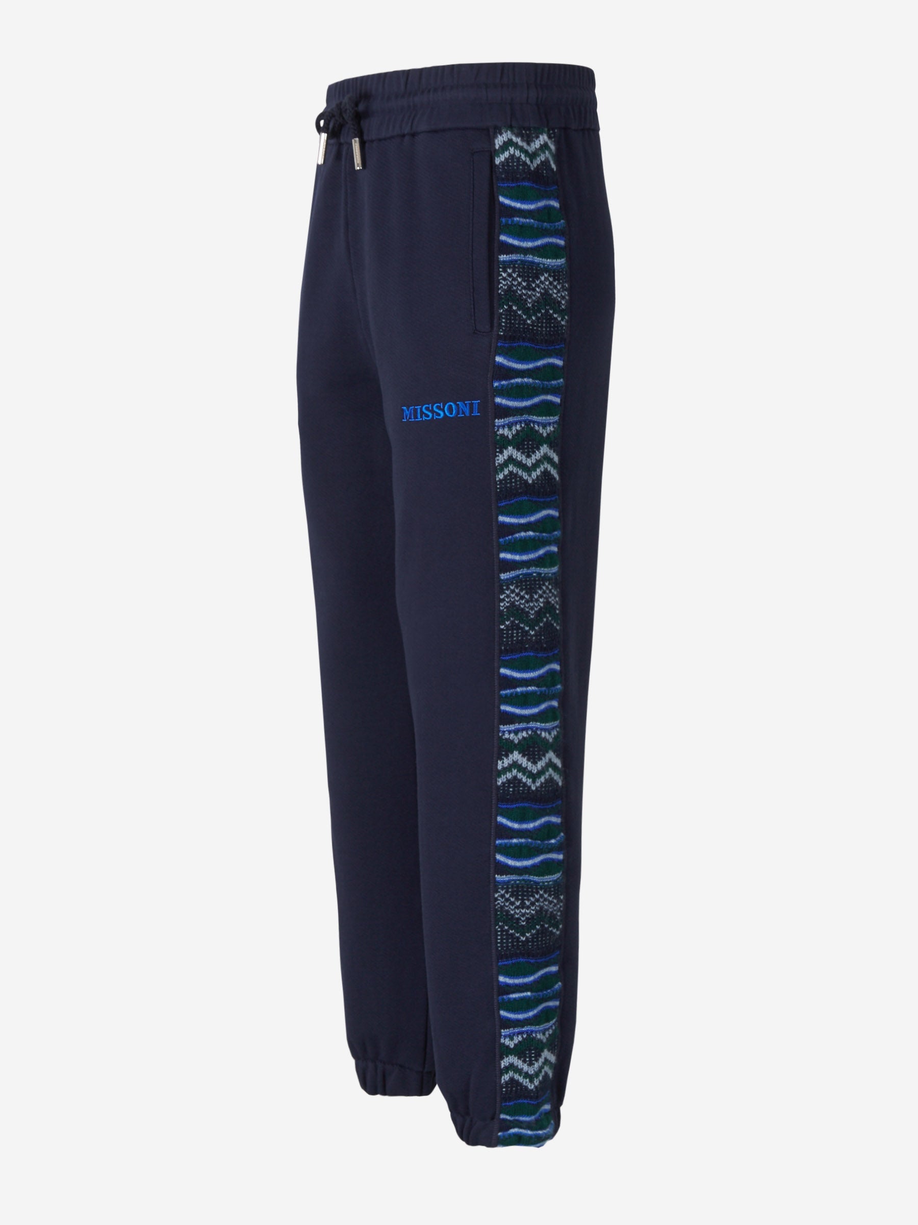 Outlet online Missoni Hombre Joggers Paneles Contraste color Azul Marino sku 521-002615 01 - Foto 2