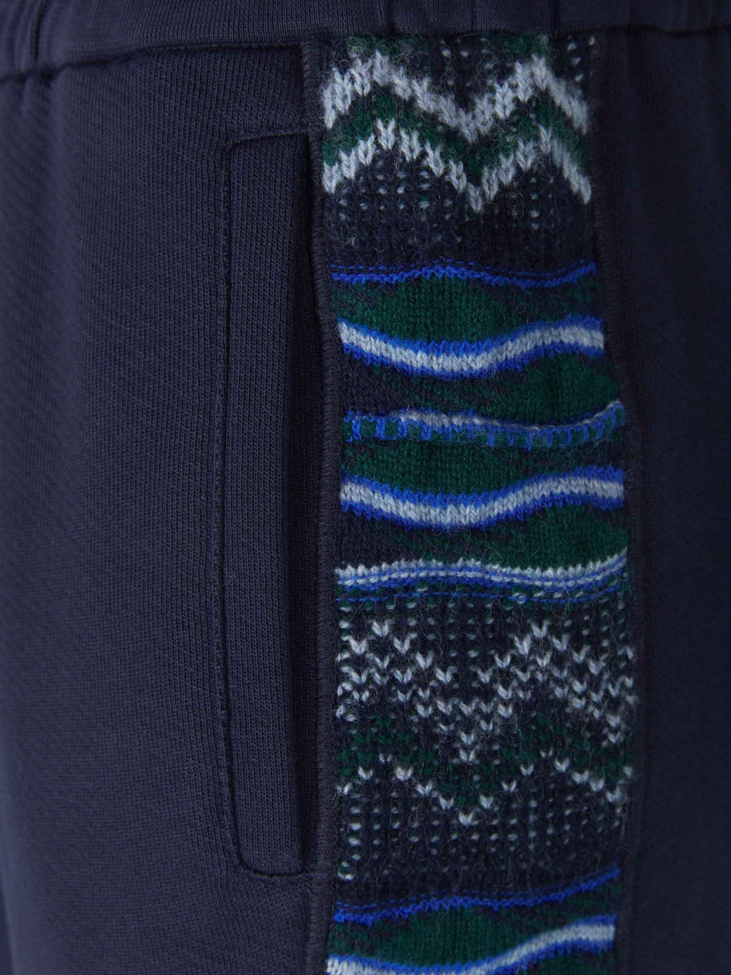 Outlet online Missoni Hombre Joggers Paneles Contraste color Azul Marino sku 521-002615 01 - Foto 4