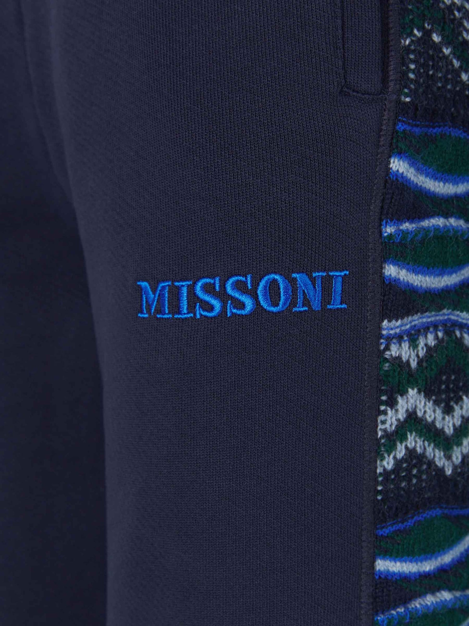 Outlet online Missoni Hombre Joggers Paneles Contraste color Azul Marino sku 521-002615 01 - Foto 5