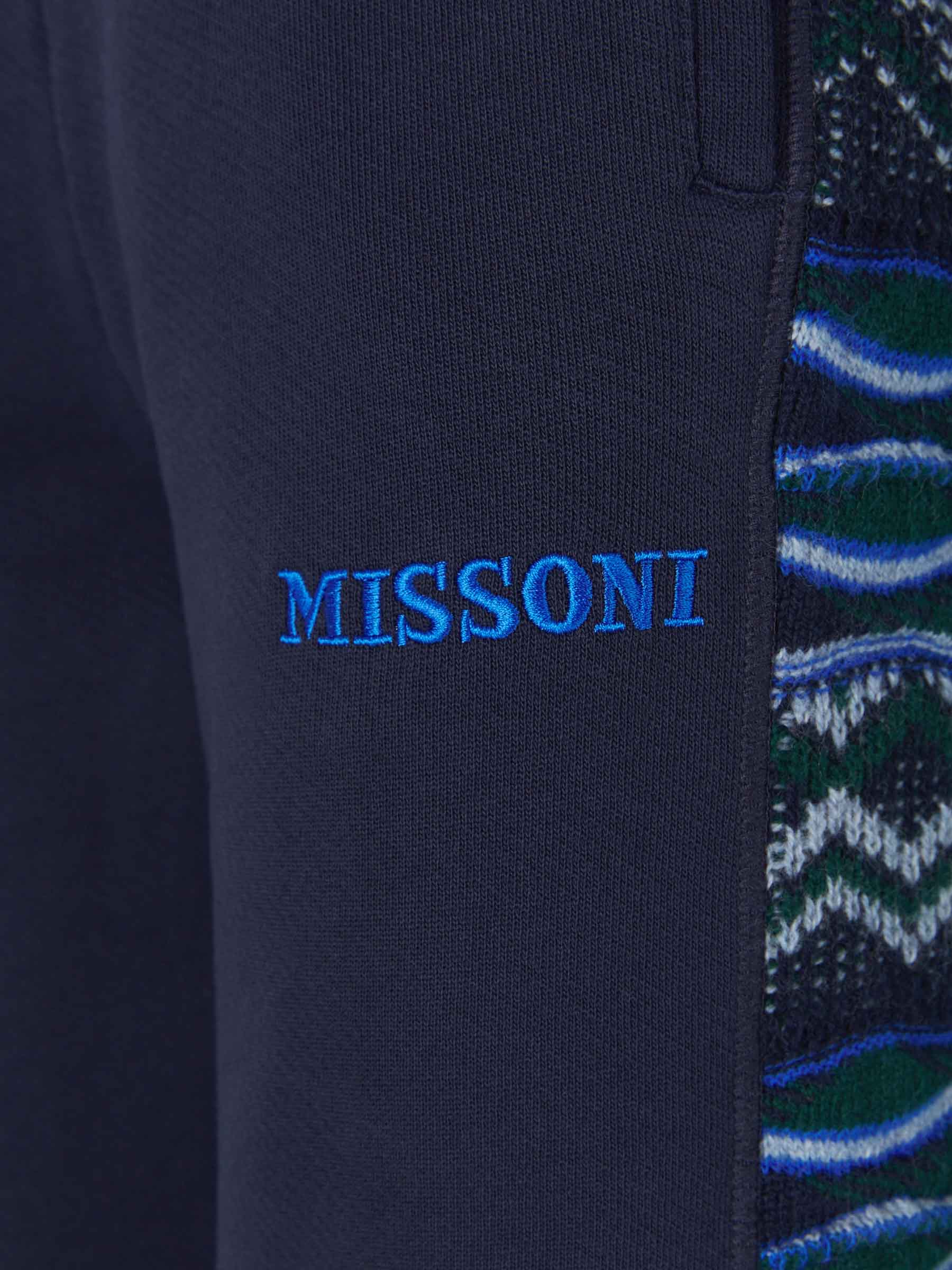 Outlet online Missoni Hombre Joggers Paneles Contraste color Azul Marino sku 521-002615 01 - Foto 5