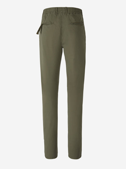 Outlet online Incotex Slacks Hombre Pantalones Gabardina Algodón color Verde Militar sku 521-002681 02 - Foto 2