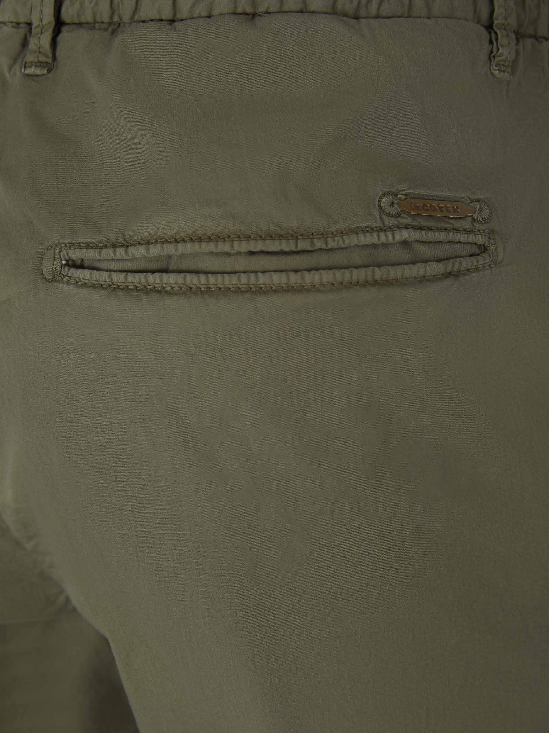 Outlet online Incotex Slacks Hombre Pantalones Gabardina Algodón color Verde Militar sku 521-002681 02 - Foto 4