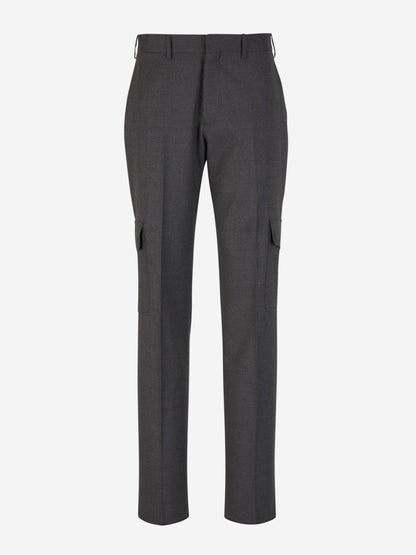 Outlet online Lardini Hombre Pantalones Lana Bolsillos color Gris Oscuro sku 521-002802 01 - Foto 1