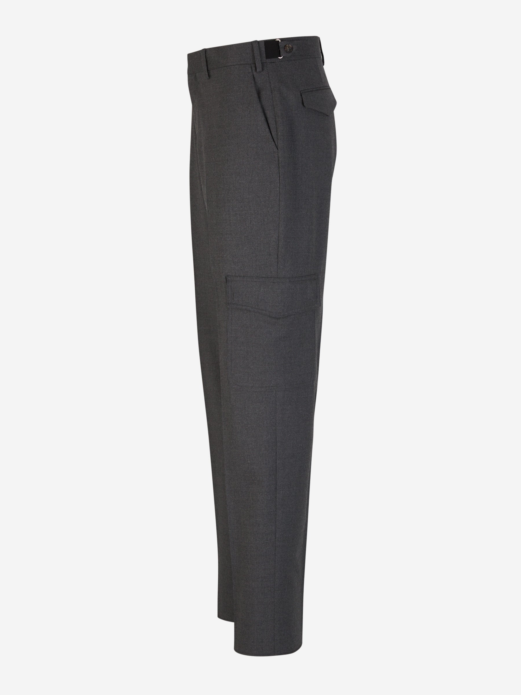 Outlet online Lardini Hombre Pantalones Lana Bolsillos color Gris Oscuro sku 521-002802 01 - Foto 2