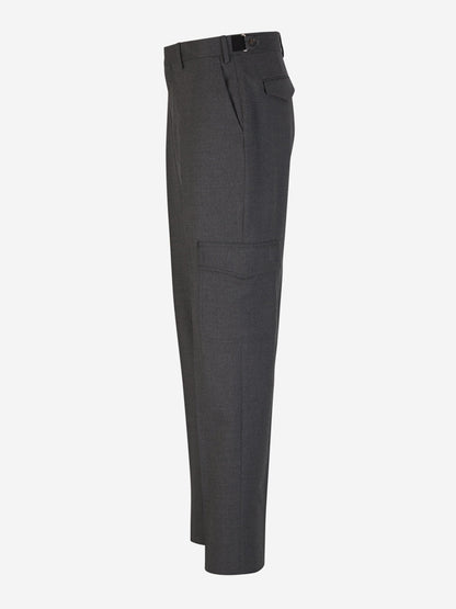 Outlet online Lardini Hombre Pantalones Lana Bolsillos color Gris Oscuro sku 521-002802 01 - Foto 2