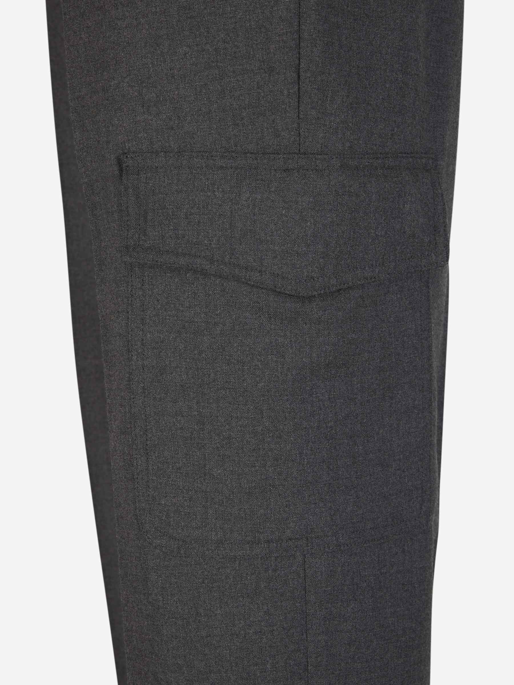 Outlet online Lardini Hombre Pantalones Lana Bolsillos color Gris Oscuro sku 521-002802 01 - Foto 5