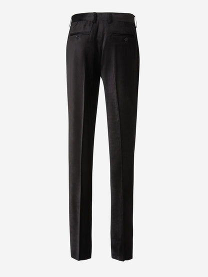Outlet online Lardini Hombre Pantalones Formales Lana color Negro sku 521-002809 01 - Foto 2