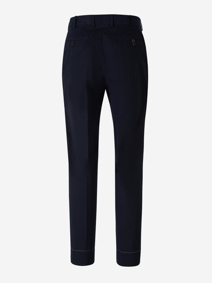 Outlet online Brioni Hombre Pantalones Chinos Algodón color Azul Noche sku 521-002814 01 - Foto 2