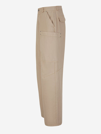 Outlet online Palm Angels Hombre Pantalones Cargo Algodón color Beis sku 521-002840 01 - Foto 2