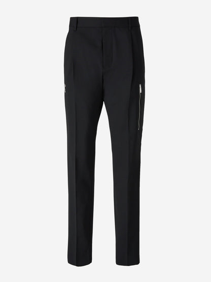 Outlet online Dsquared2 Hombre Pantalones Lana Lisos color Azul Noche sku 521-002888 01 - Foto 1