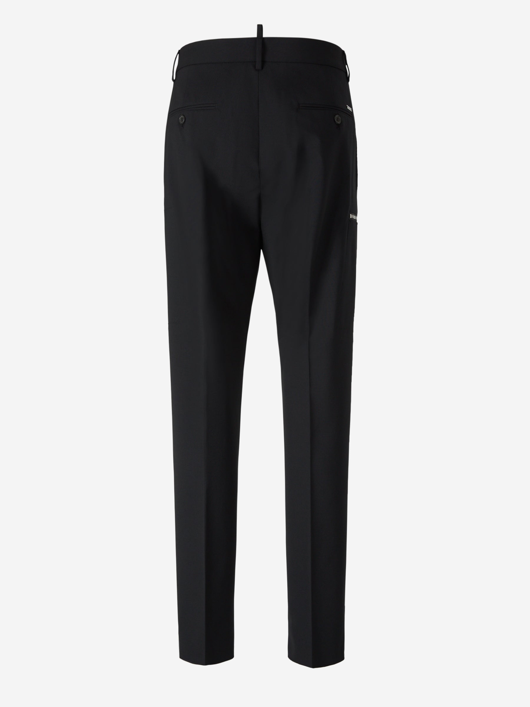Outlet online Dsquared2 Hombre Pantalones Lana Lisos color Azul Noche sku 521-002888 01 - Foto 3