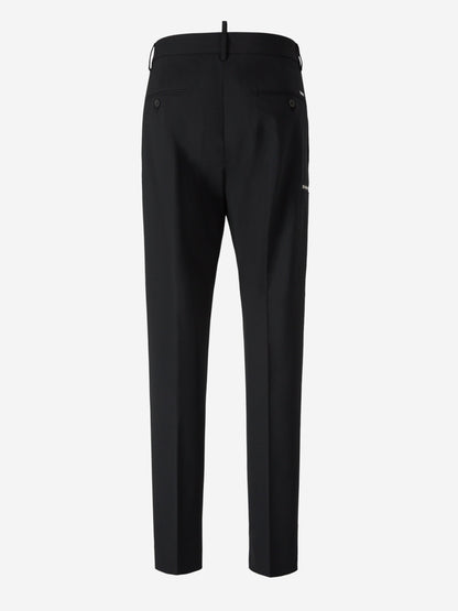 Outlet online Dsquared2 Hombre Pantalones Lana Lisos color Azul Noche sku 521-002888 01 - Foto 3