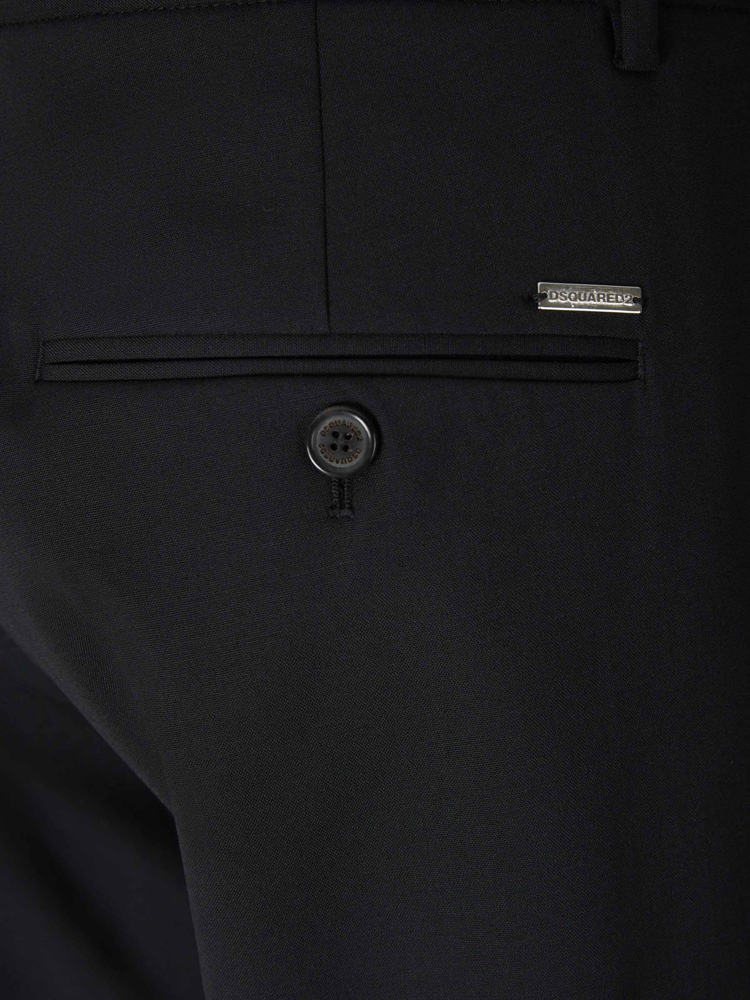 Outlet online Dsquared2 Hombre Pantalones Lana Lisos color Azul Noche sku 521-002888 01 - Foto 7