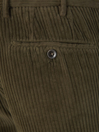 Outlet online Incotex Hombre Pantalones Tapered Algodón color Verde Oscuro sku 521-002916 02 - Foto 4