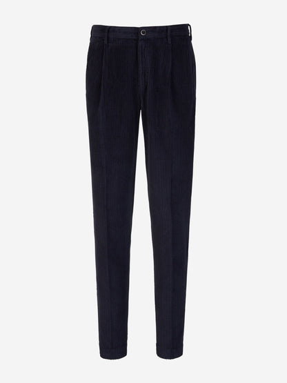 Outlet online Incotex Hombre Pantalones Tapered Algodón color Verde Oscuro sku 521-002916 02 - Foto 5