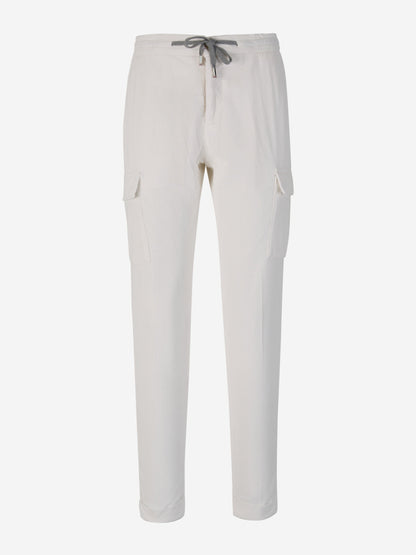 Outlet online Marco Pescarolo Hombre Joggers Pana Algodón color Azul Noche sku 521-002924 03 - Foto 1