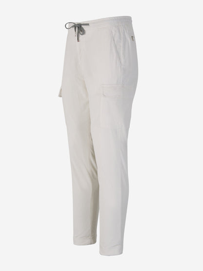 Outlet online Marco Pescarolo Hombre Joggers Pana Algodón color Blanco sku 521-002924 01 - Foto 2