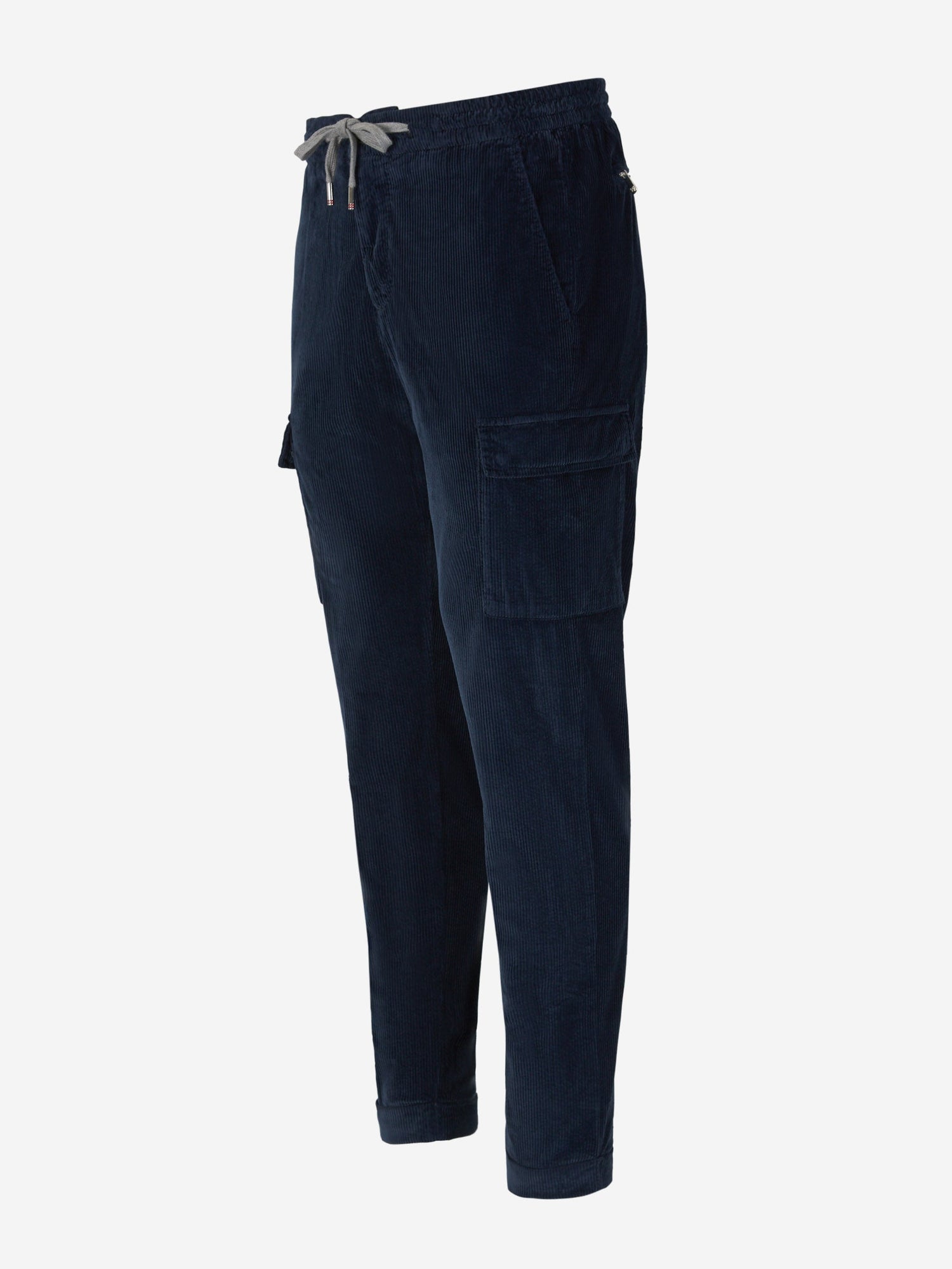 Outlet online Marco Pescarolo Hombre Joggers Pana Algodón color Azul Noche sku 521-002924 03 - Foto 7