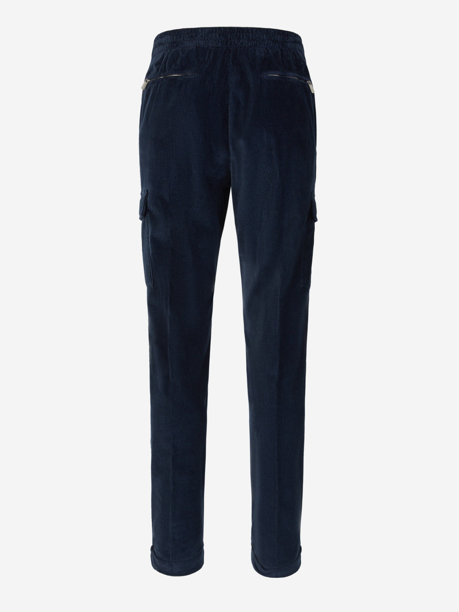 Outlet online Marco Pescarolo Hombre Joggers Pana Algodón color Azul Noche sku 521-002924 03 - Foto 8