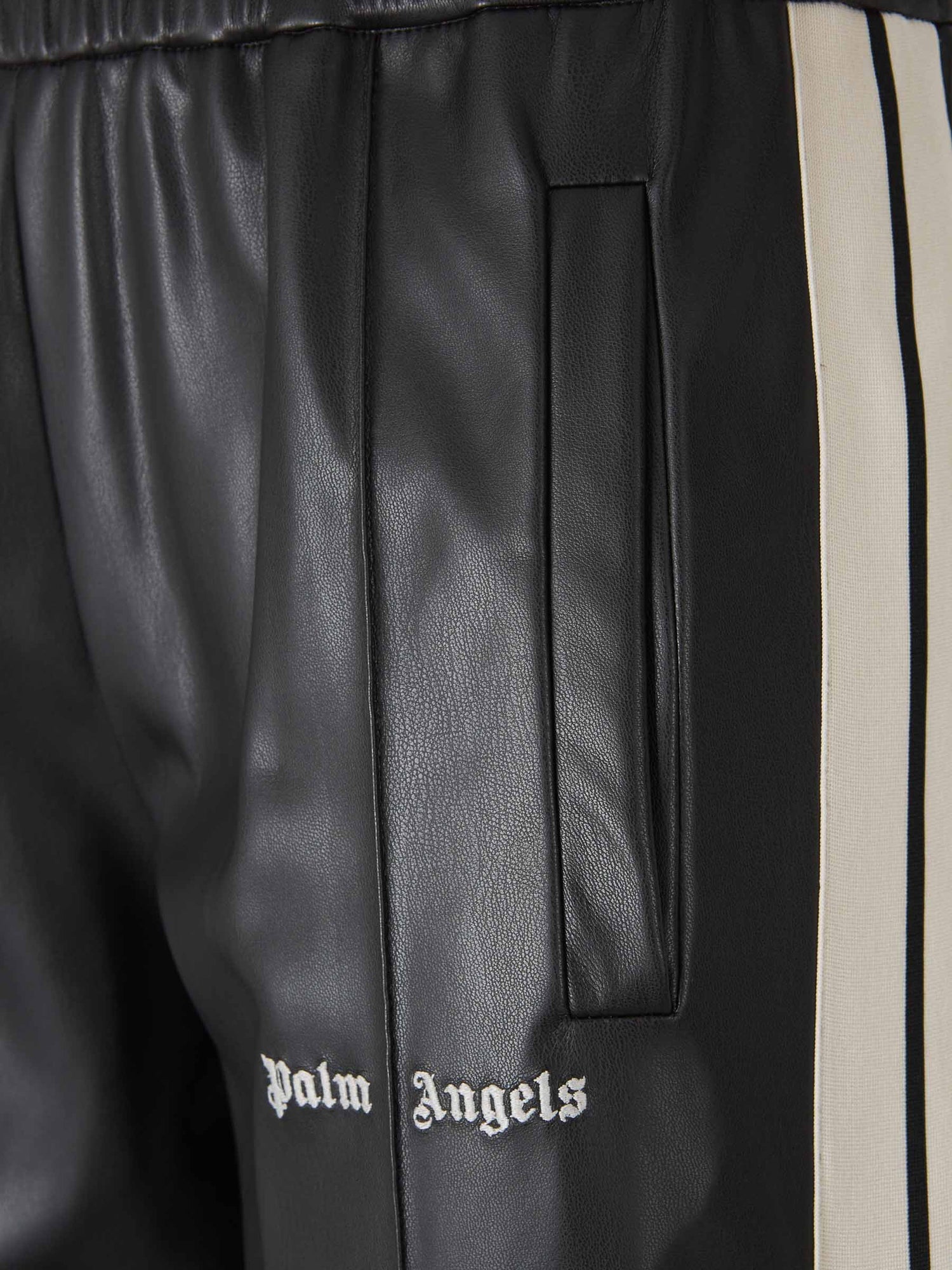 Outlet online Palm Angels Hombre Joggers Franja Contraste Piel color Negro sku 521-003106 01 - Foto 5