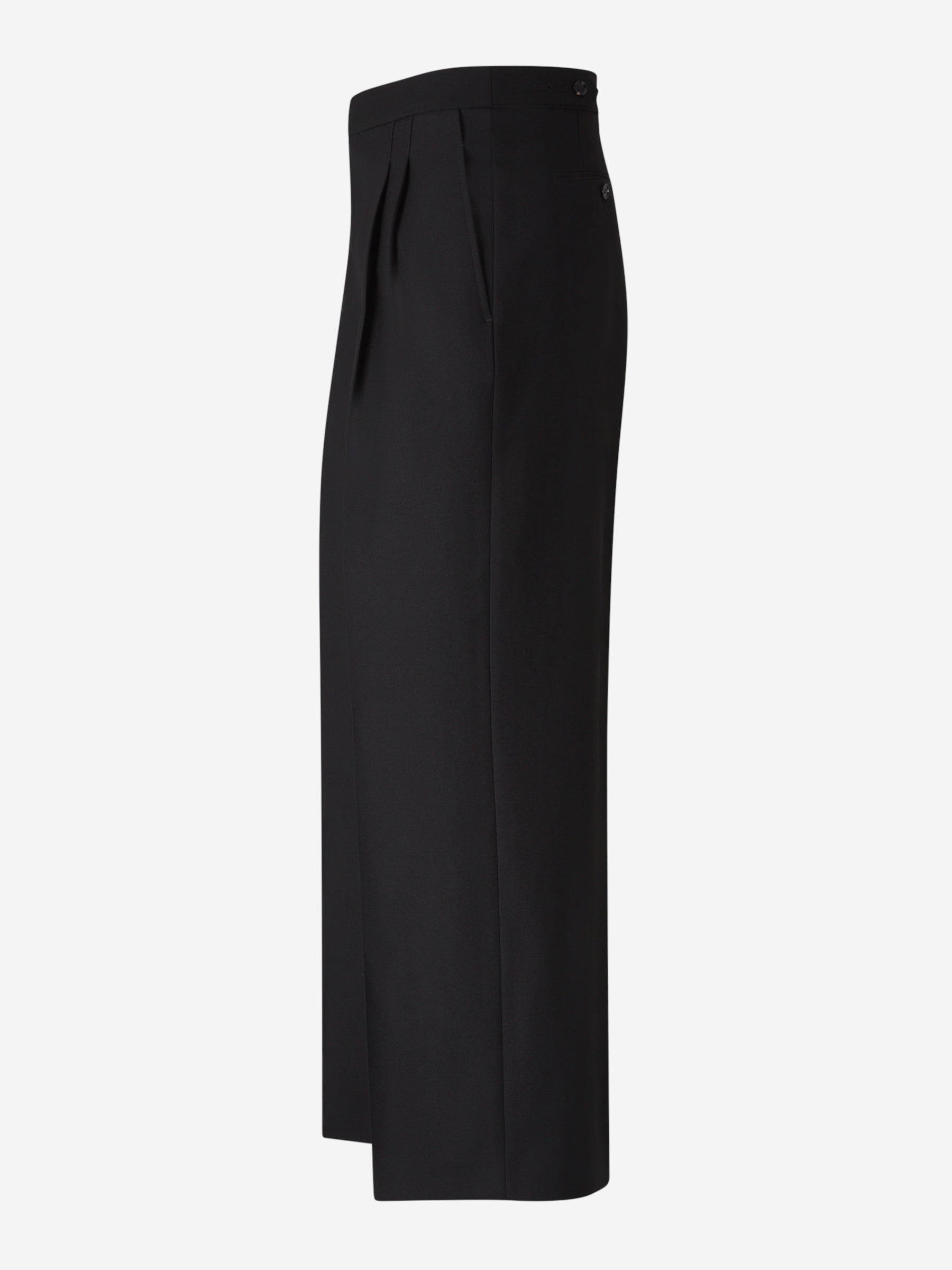 Outlet online Ami Paris Hombre Pantalones Chinos Wide Leg color Negro sku 521-003126 01 - Foto 4