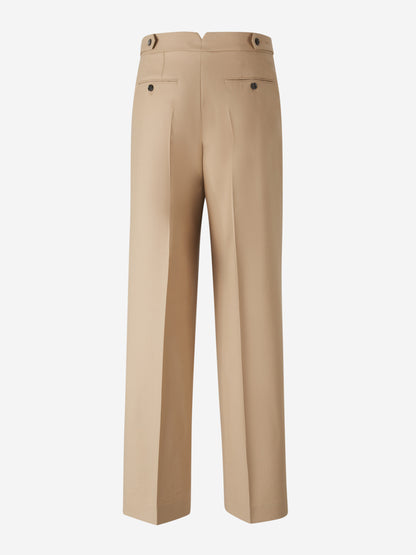 Outlet online Ami Paris Hombre Pantalones Chinos Wide Leg color Camel sku 521-003126 02 - Foto 3