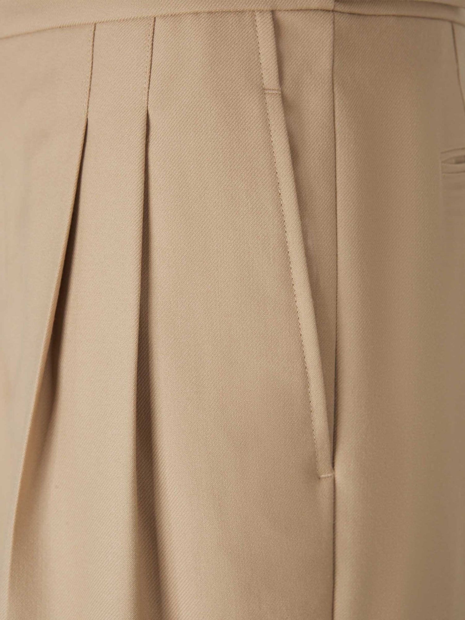 Outlet online Ami Paris Hombre Pantalones Chinos Wide Leg color Camel sku 521-003126 02 - Foto 4