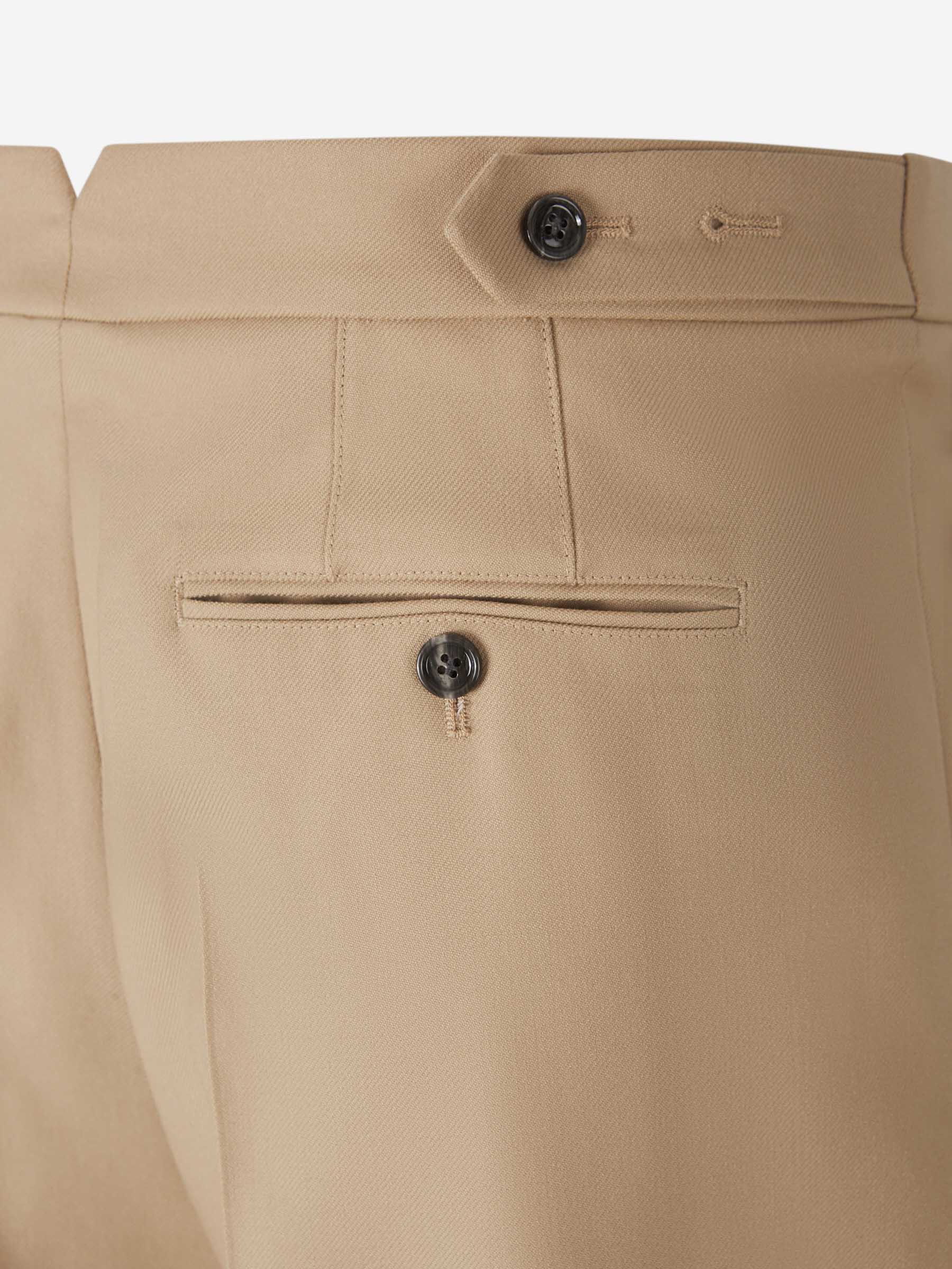 Outlet online Ami Paris Hombre Pantalones Chinos Wide Leg color Camel sku 521-003126 02 - Foto 5