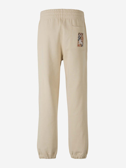 Outlet online Burberry Hombre Joggers Check Algodón color Beige sku 521-003219 01 - Foto 2