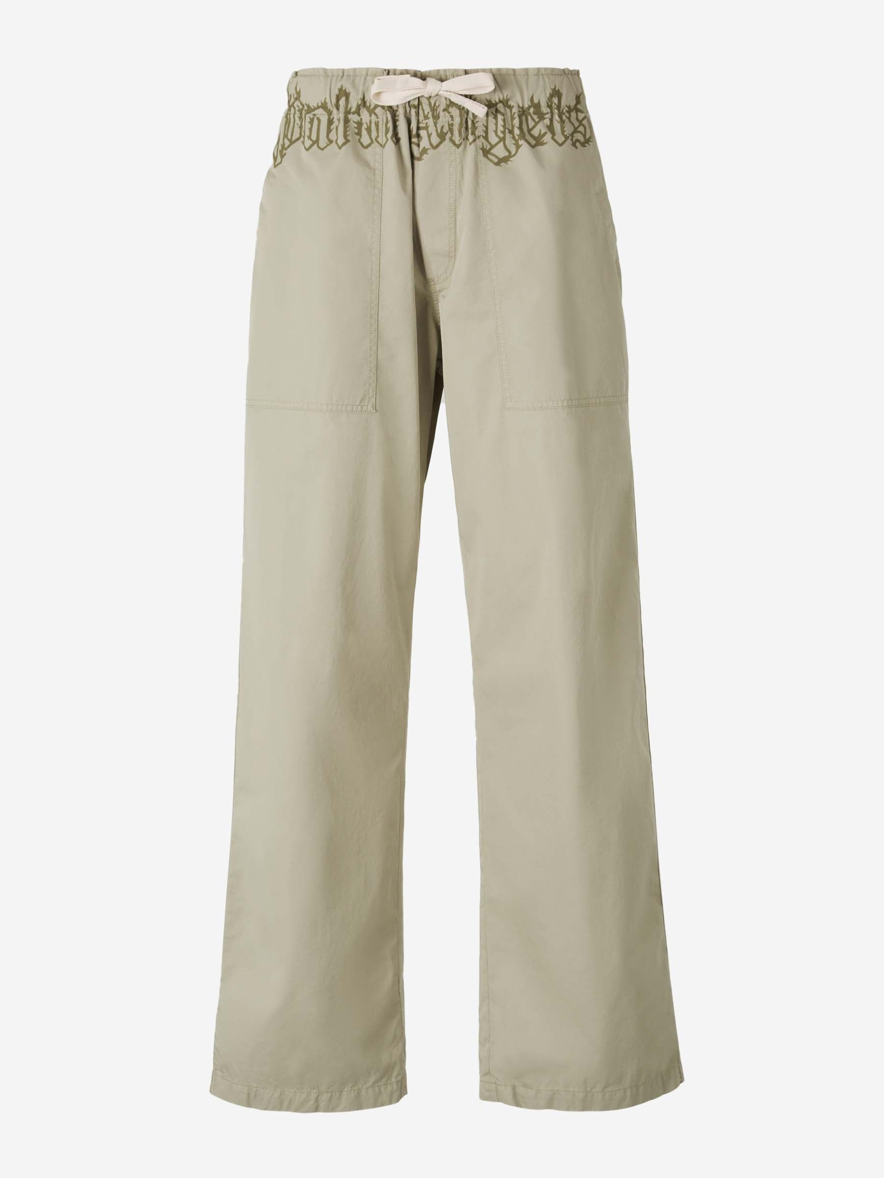 Palm Angels Hombre Barcelona Pantalones Logo Algodón color Beige sku 521-003230 01 - Foto 1