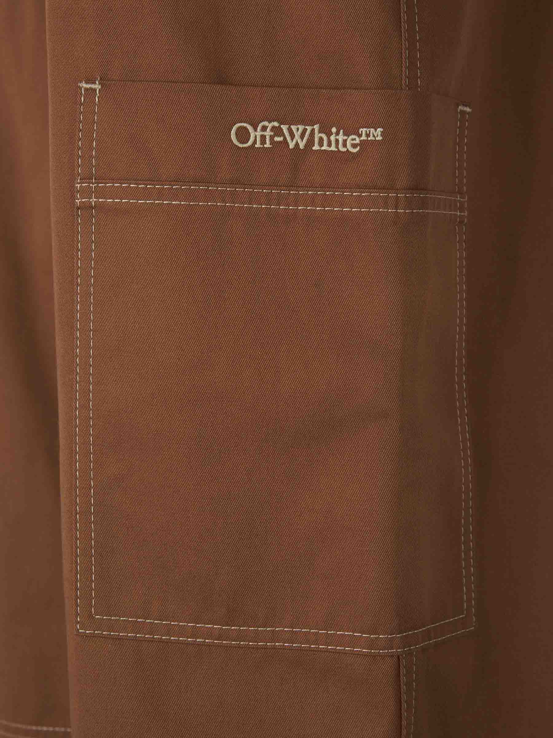 Outlet online Off-White Hombre Pantalones Cargo Bicolor color Marrón Oscuro sku 521-003239 01 - Foto 5