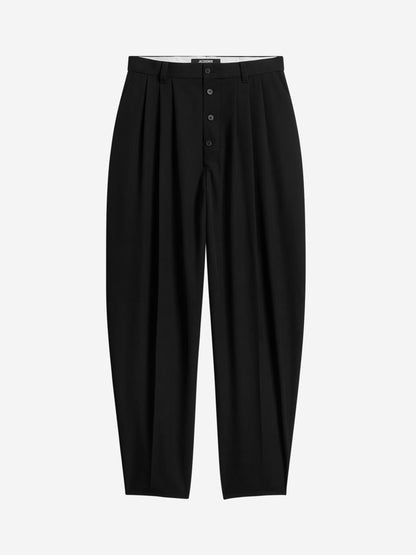 Outlet online Jacquemus Hombre Pantalones Formales Fernando color Negro sku 521-003247 01 - Foto 1