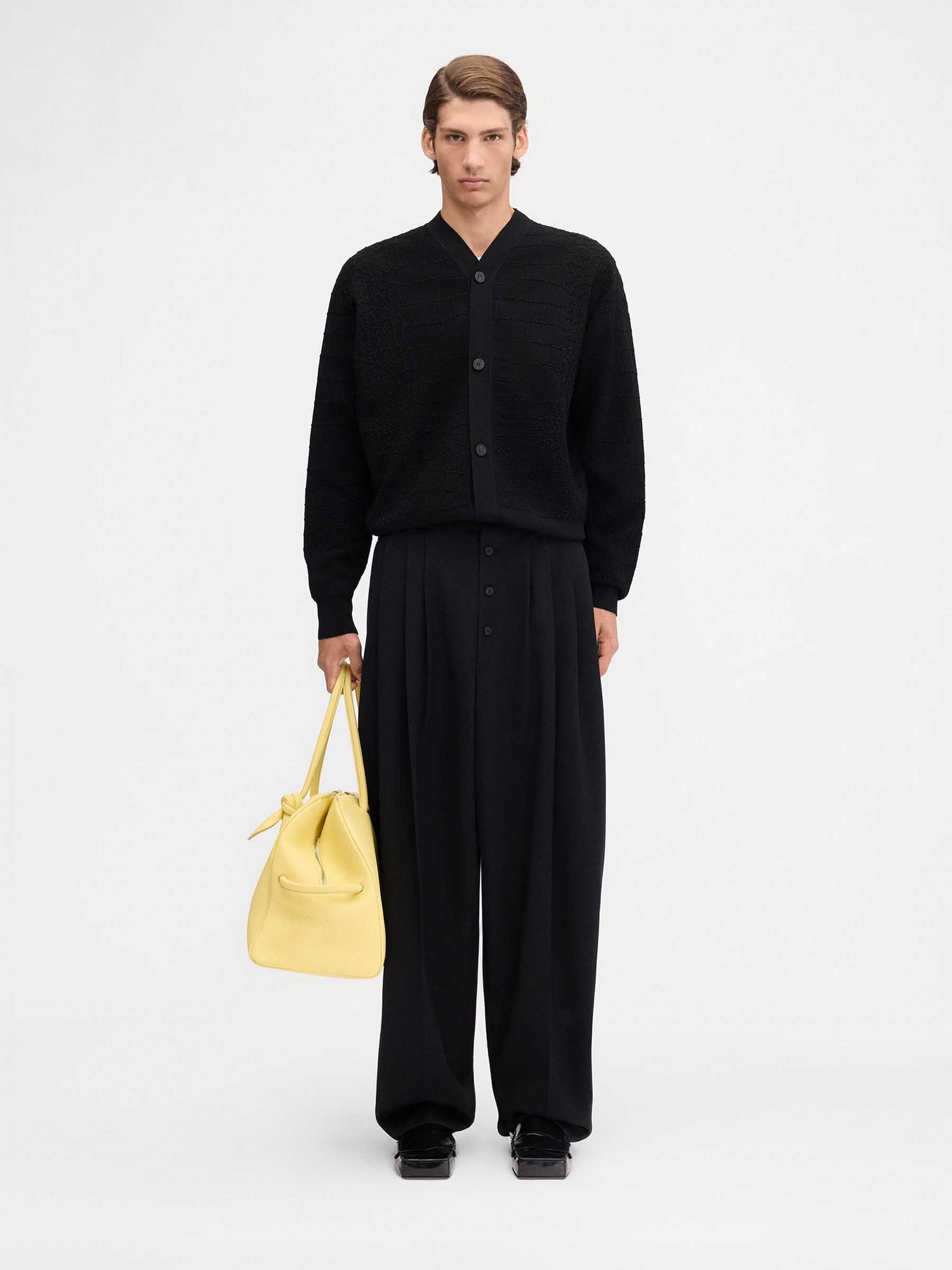 Outlet online Jacquemus Hombre Pantalones Formales Fernando color Negro sku 521-003247 01 - Foto 2