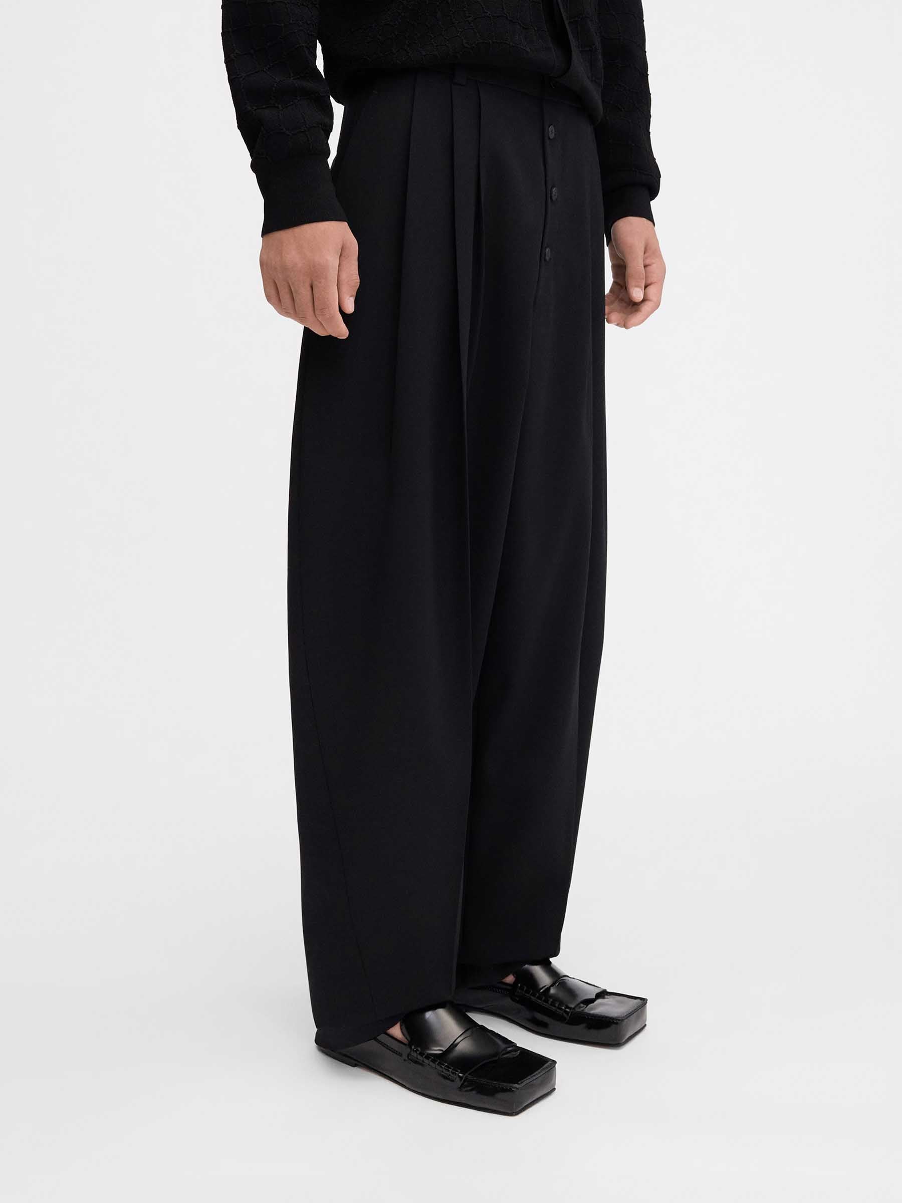 Outlet online Jacquemus Hombre Pantalones Formales Fernando color Negro sku 521-003247 01 - Foto 3