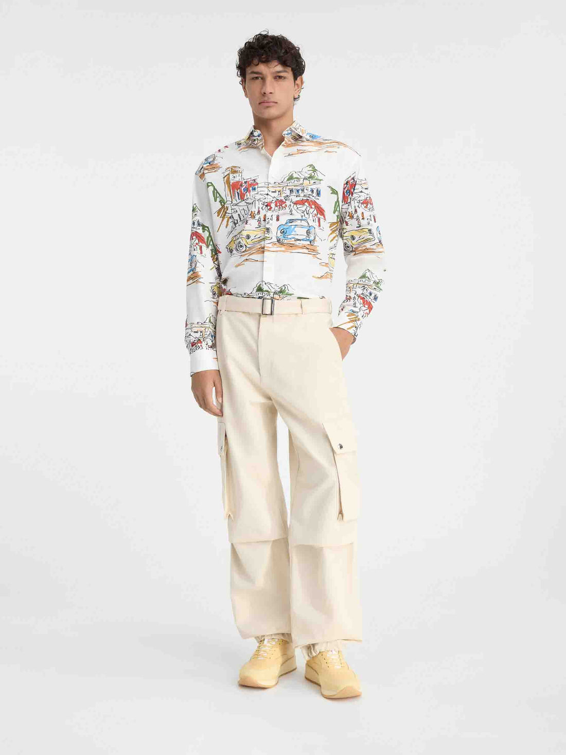 Jacquemus Hombre Barcelona Pantalones Cargo Cinturón color Beige sku 521-003248 01 - Foto 2