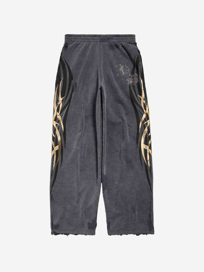 Outlet online Balenciaga Hombre Joggers Tacky Gold color Negro sku 521-003252 01 - Foto 1