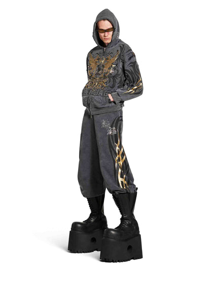 Outlet online Balenciaga Hombre Joggers Tacky Gold color Negro sku 521-003252 01 - Foto 2