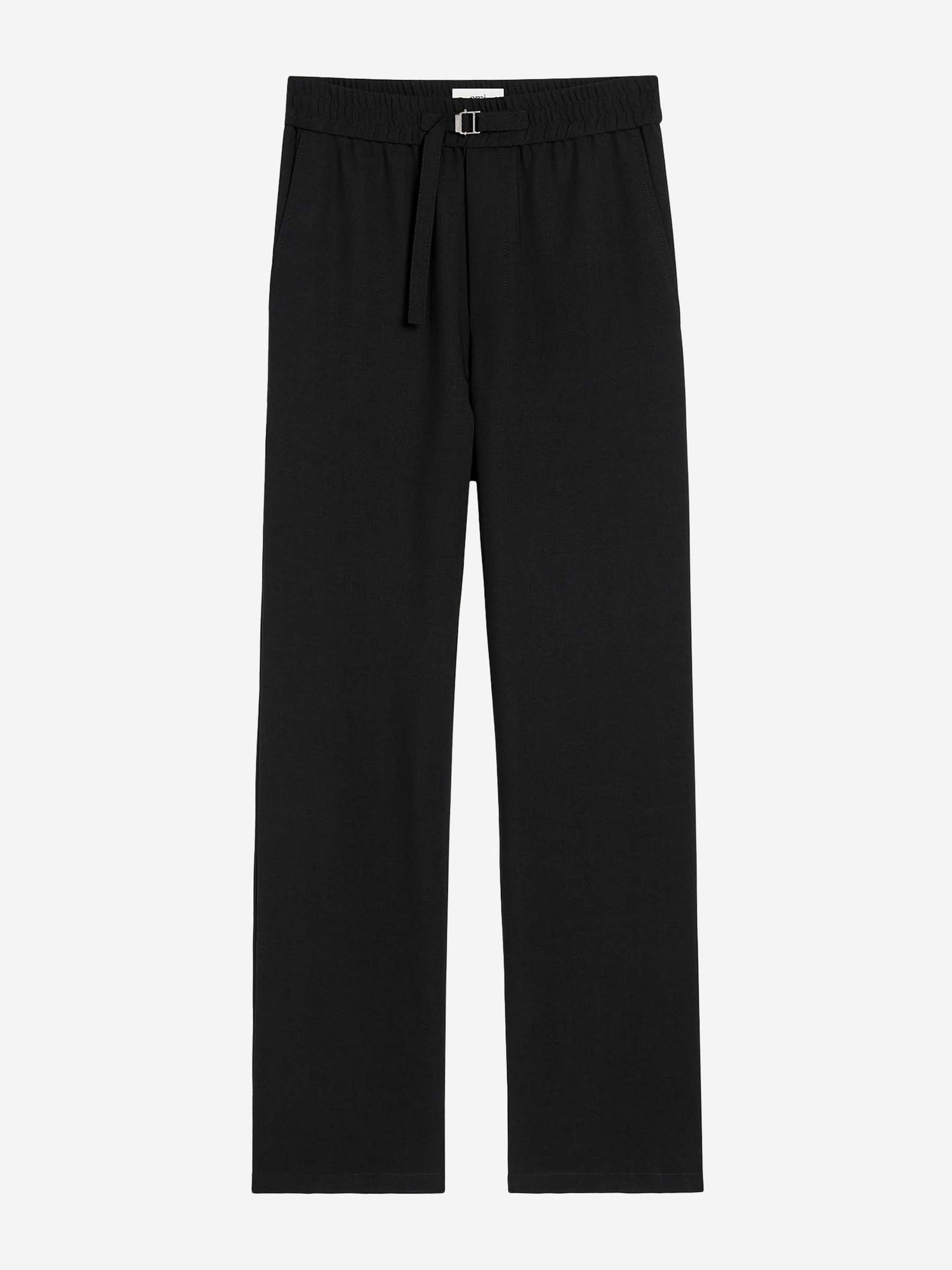 Outlet online Ami Paris Hombre Pantalones Logo Lana color Negro sku 521-003259 01 - Foto 1