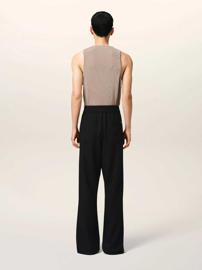 Outlet online Ami Paris Hombre Pantalones Logo Lana color Negro sku 521-003259 01 - Foto 4