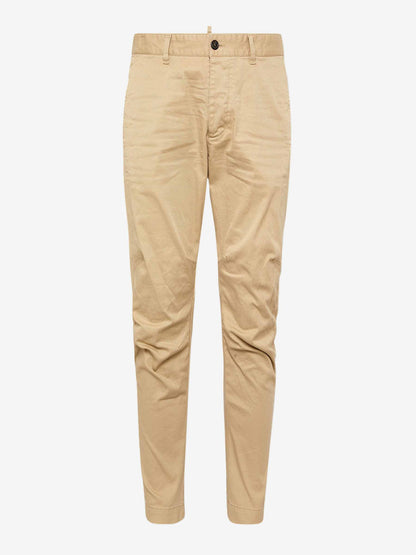 Outlet online Dsquared2 Hombre Pantalones Chinos D2 color Beige sku 521-003267 01 - Foto 1