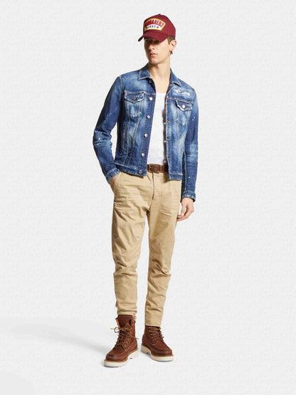 Outlet online Dsquared2 Hombre Pantalones Chinos D2 color Beige sku 521-003267 01 - Foto 2