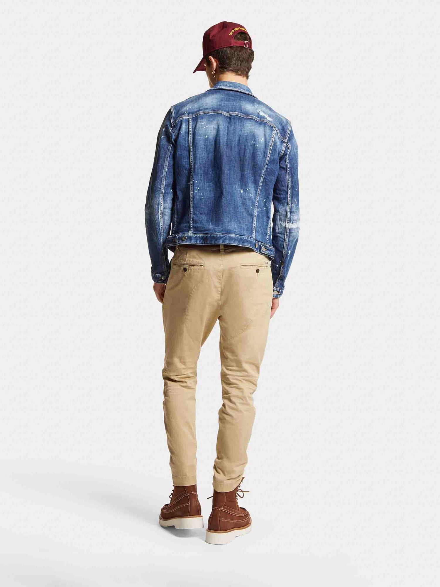 Outlet online Dsquared2 Hombre Pantalones Chinos D2 color Beige sku 521-003267 01 - Foto 3