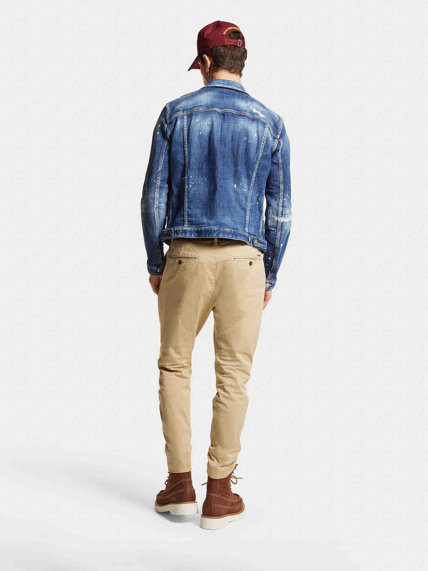 Outlet online Dsquared2 Hombre Pantalones Chinos D2 color Beige sku 521-003267 01 - Foto 3