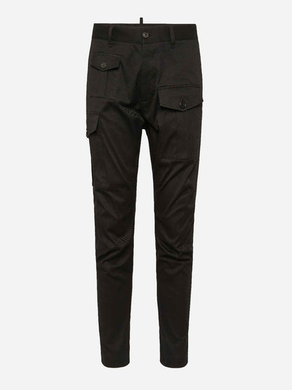 Outlet online Dsquared2 Hombre Pantalones Cargo Algodón color Negro sku 521-003268 01 - Foto 1